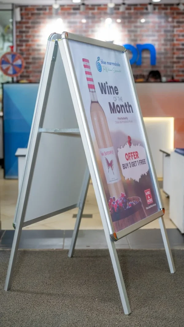 A-Frames A1 Size Double-Sided Sidewalk Display Nairobi Call WhatsApp 0119383838 Credible Point