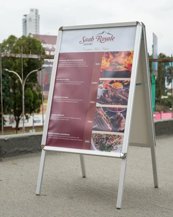 A-Frames A1 Size Double-Sided Sidewalk Display Nairobi Call WhatsApp 0119383838 Credible Point