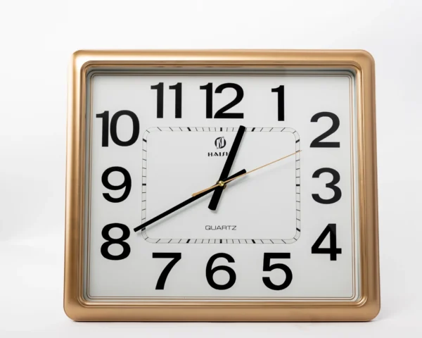 Gold Rectangular Wall Clocks | Call / WhatsApp 0119383838 | Credible Point