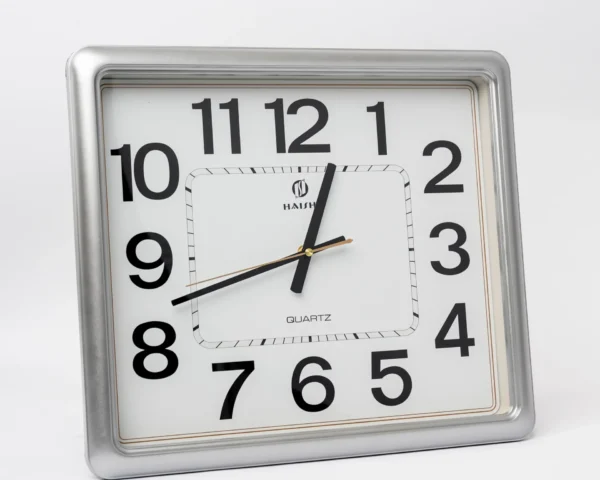 Silver Rectangular Wall Clocks | Call / WhatsApp 0119383838 | Credible Point