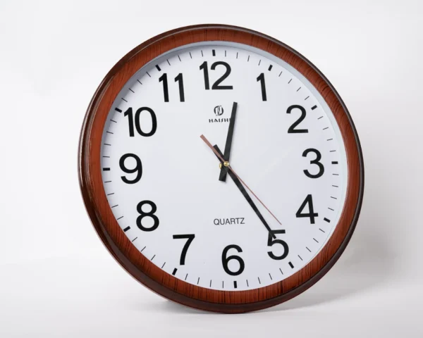 Coffee Wood 40cm Round Wall Clocks | Call / WhatsApp 0119383838 | Credible Point