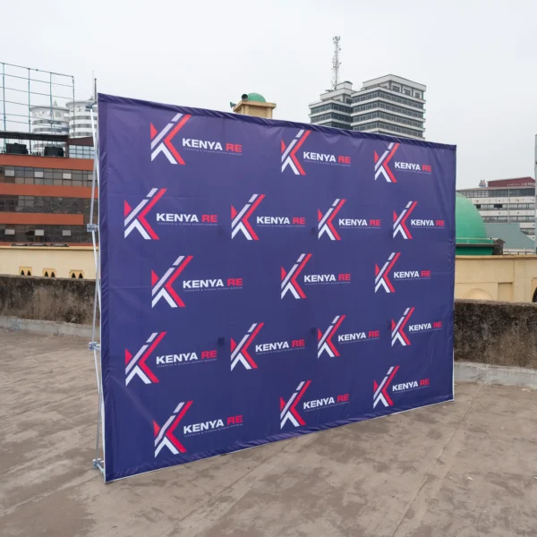 Collapsible Backdrop Stands 2.26m to 4.58m PVC Fabric Printing Nairobi | Call / WhatsApp 0119383838 | Credible Point