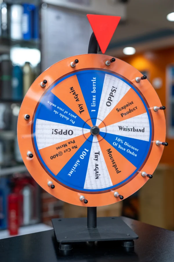 Desktop Spin Wheel 30cm Diameter Plain Branded Nairobi Call WhatsApp 0119383838 Credible Point