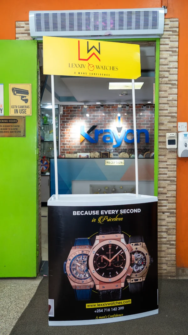 Promotional Exhibition Booth Kiosk 80x183cm Portable Display Nairobi Call WhatsApp 0119383838 Credible Point