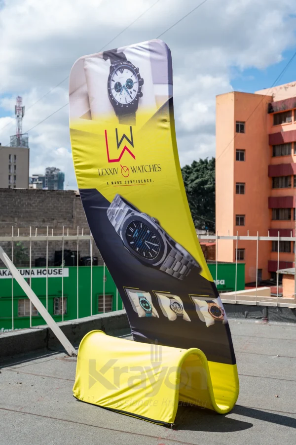 S-Stand Banners 97x205cm Curved Fabric Display Stand Nairobi | Call / WhatsApp 0119383838 | Credible Point