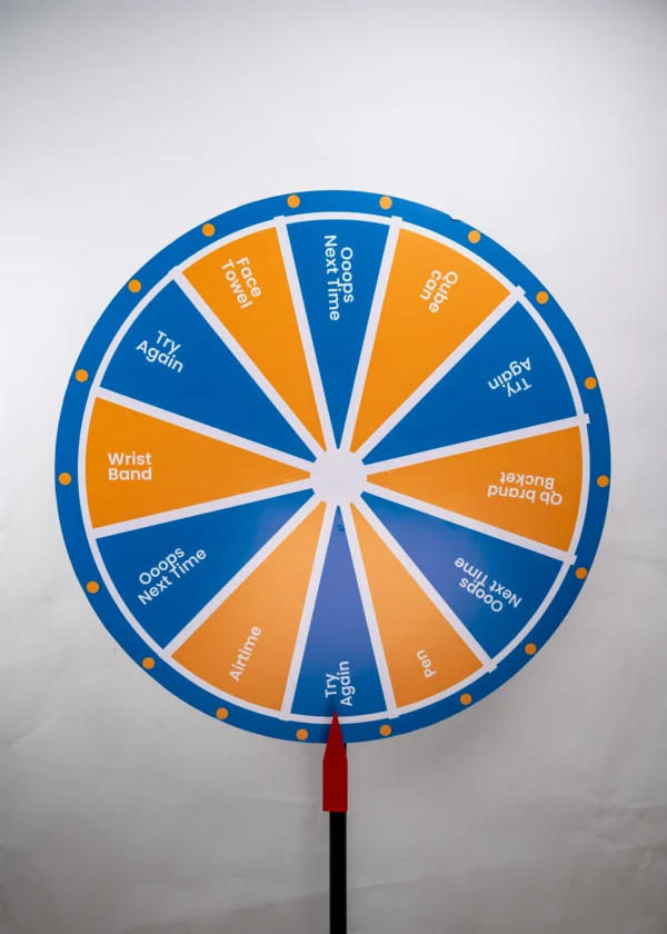 Spin Wheel 0.5M High 90CM Diameter Stand Only Branded Nairobi Call WhatsApp 0119383838 Credible Point