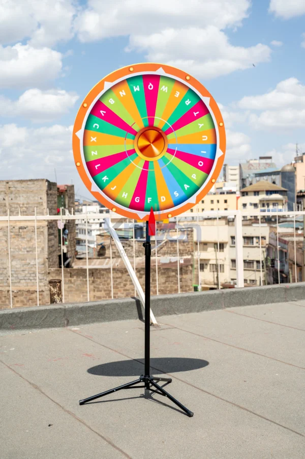 Spin Wheel 0.5M High 90CM Diameter Stand Only Branded Nairobi Call WhatsApp 0119383838 Credible Point