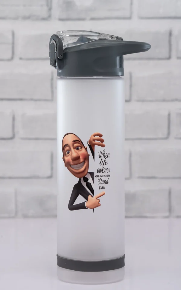 850ml Plastic Water Bottles Matte Blue Grey Flip-Top Spout Nairobi | Call / WhatsApp 0119383838 | Credible Point