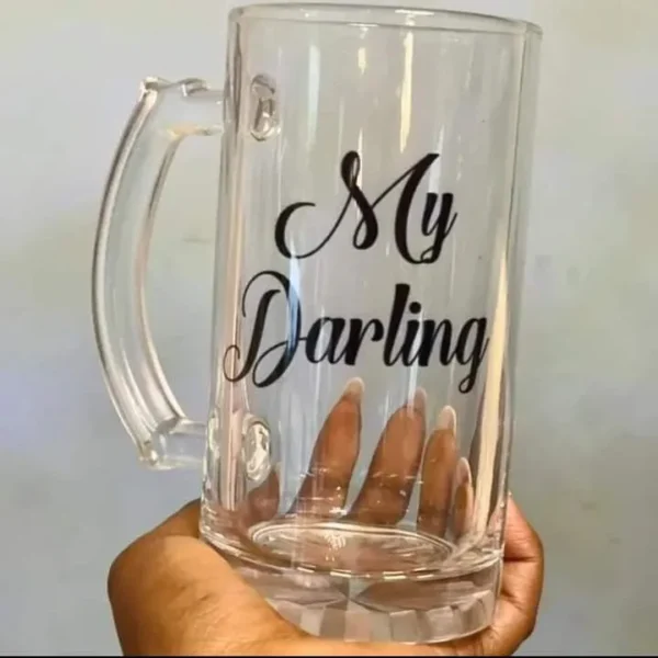 Affordable Clear Mug for Sublimation – 443ml Transparent Glass Mug Nairobi KSh 380 (Plain) KSh 530 (Branded) Credible Point