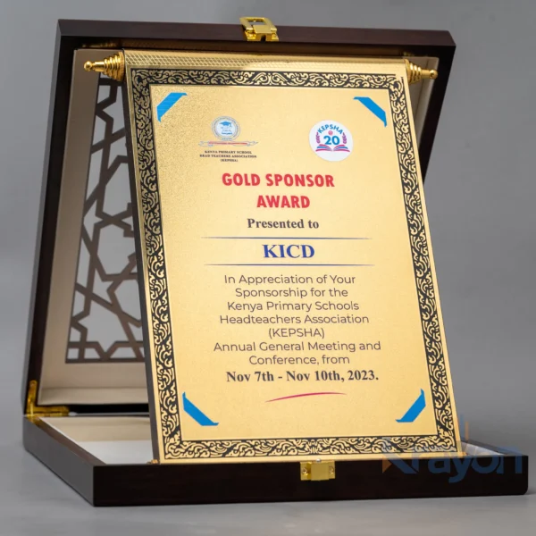 Butterfly Awards A4 Size Symbolic Transformation Trophy Nairobi | Call / WhatsApp 0119383838 | Credible Point