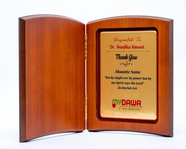 Booklet Wooden Awards Narrative Recognition Large Print Area Nairobi | Call / WhatsApp 0119383838 | Credible Point