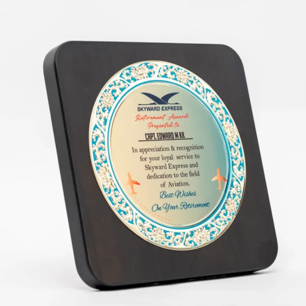 Black Square Awards Gold Silver Plate Commemorative Dish Dark Base Nairobi Call WhatsApp 0119383838 Credible Point