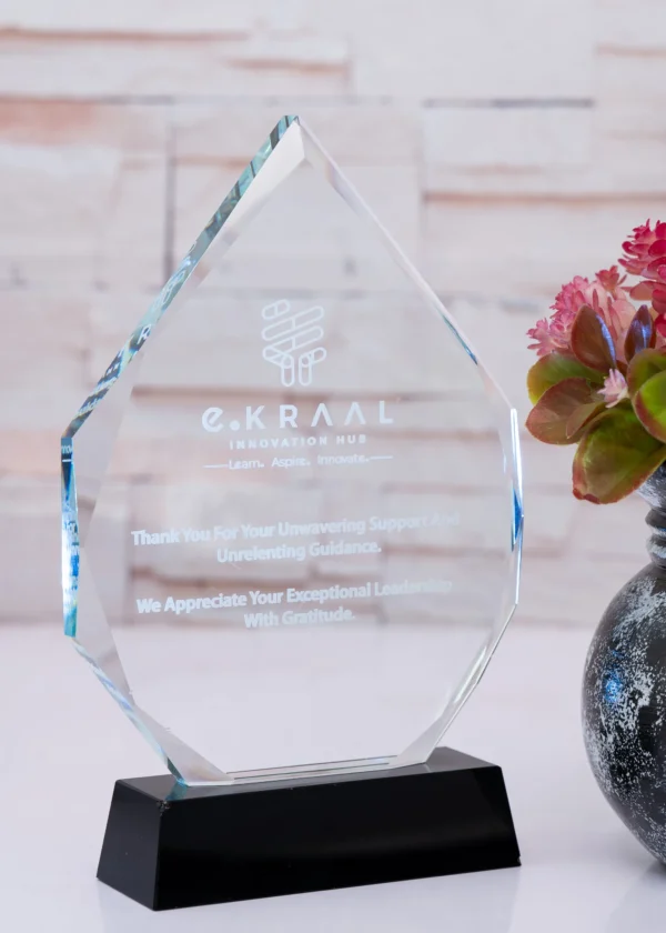 Teardrop Crystal Award 23cm 20cm Sharp Beveled Glass Nairobi | Call / WhatsApp 0119383838 | Credible Point
