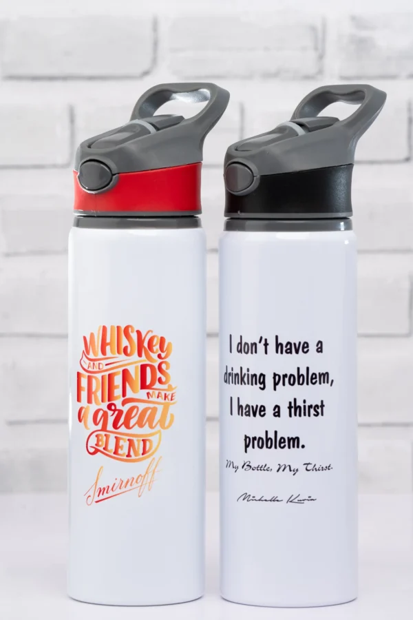 Colored Top Aluminium Water Bottles 750ml Blue Black Red Nairobi Call WhatsApp 0119383838 Credible Point