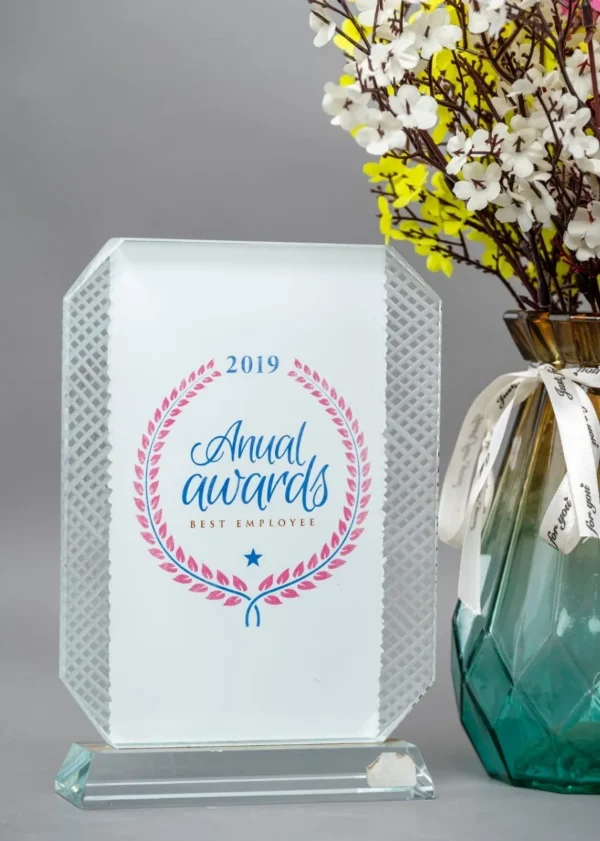 Dome Award Textured Sides Clear Glass Base Standing Trophy Nairobi Call WhatsApp 0119383838 Credible Point