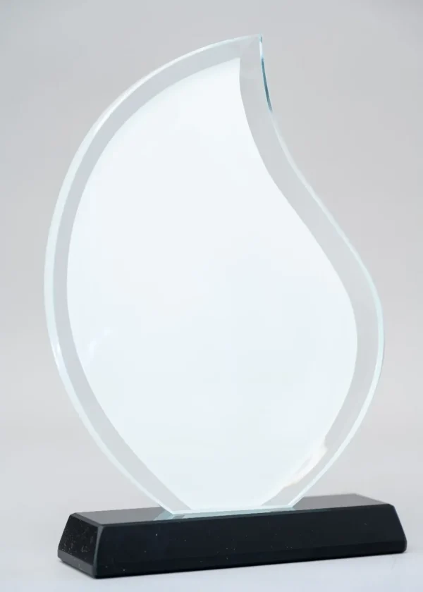 Flame-Shaped Glass Award 18x12.5cm Contemporary Trophy Nairobi Call WhatsApp 0119383838 Credible Point