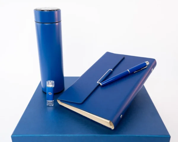 Affordable Blue Gift Set Notebook Pen Flask USB Nairobi | Call / WhatsApp 0119383838 | Credible Point