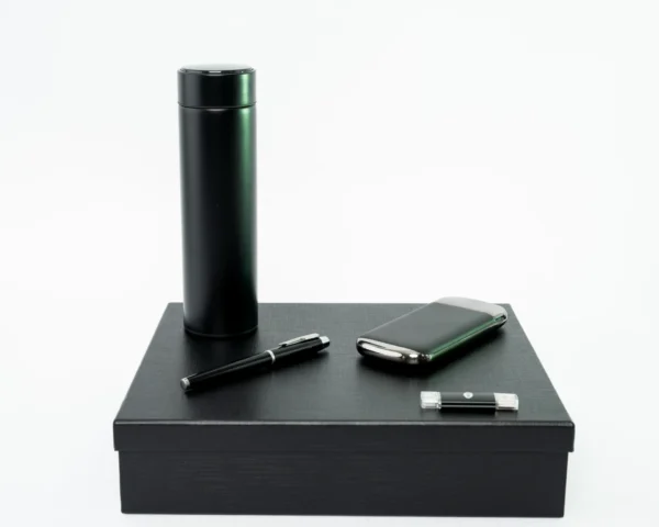 Black Gift Set LED Flask Pen USB Power Bank Nairobi | Call / WhatsApp 0119383838 | Credible Point