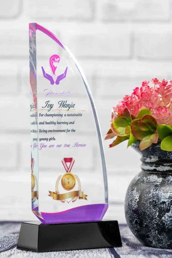 Long Glass Curved Executive Awards 25cm Premium Clear Nairobi Call WhatsApp 0119383838 Credible Point