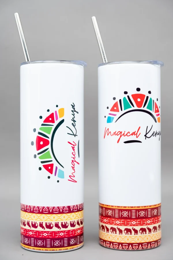 Long Tumblers 650ml Sublimation White Black Nairobi | Call / WhatsApp 0119383838 | Credible Point