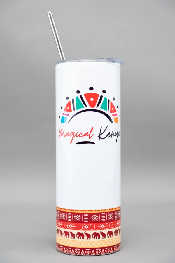 Long Tumblers 650ml Sublimation White Black Nairobi | Call / WhatsApp 0119383838 | Credible Point