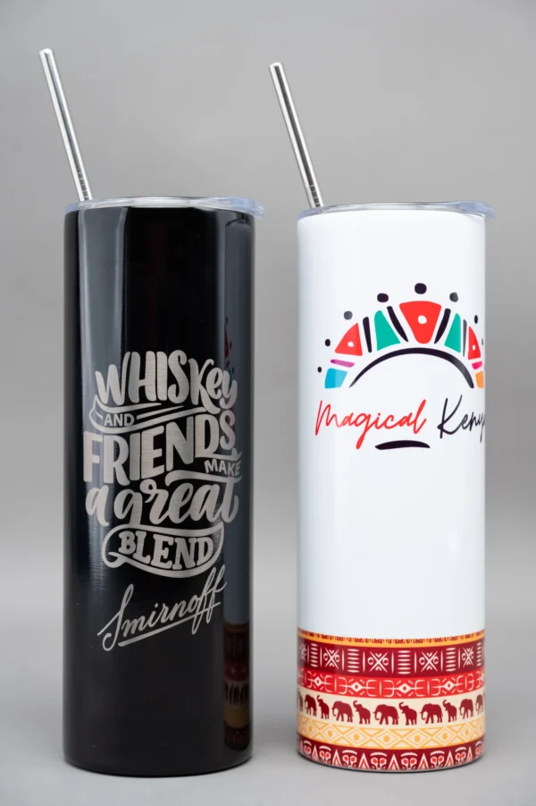 Long Tumblers 650ml Sublimation White Black Nairobi Call WhatsApp 0119383838 Credible Point