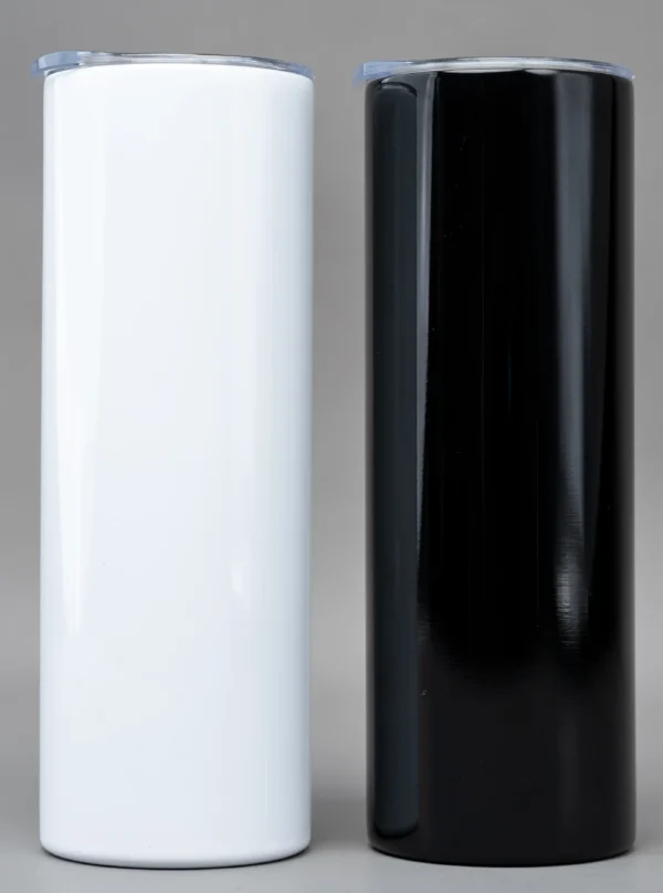 Long Tumblers 650ml Sublimation White Black Nairobi | Call / WhatsApp 0119383838 | Credible Point