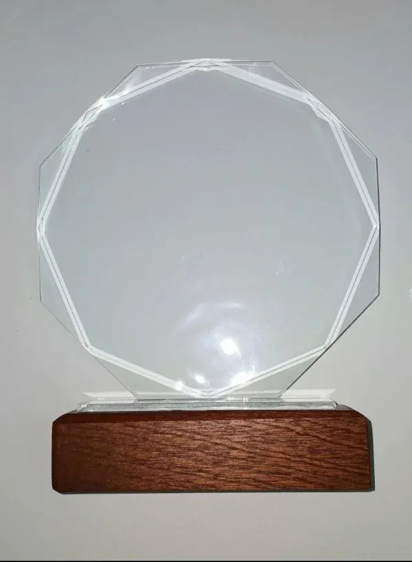 Octagon Glass Awards Standard Long Eight-Sided Geometric Nairobi Call WhatsApp 0119383838 Credible Point