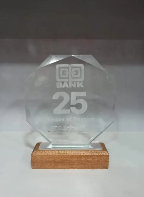 Octagon Glass Awards Standard Long Eight-Sided Geometric Nairobi Call WhatsApp 0119383838 Credible Point