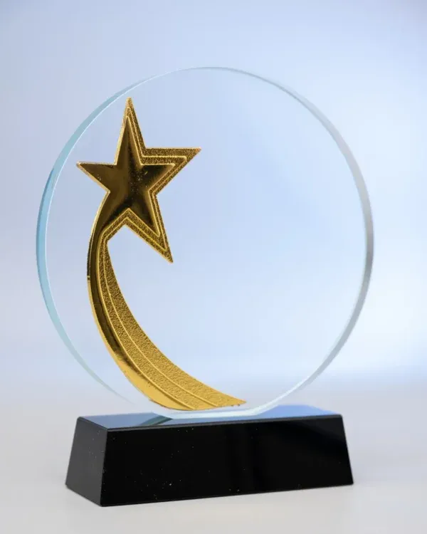 Starlight Crystal Glass Award Gold Shooting Star 18cm Nairobi Call WhatsApp 0119383838 Credible Point