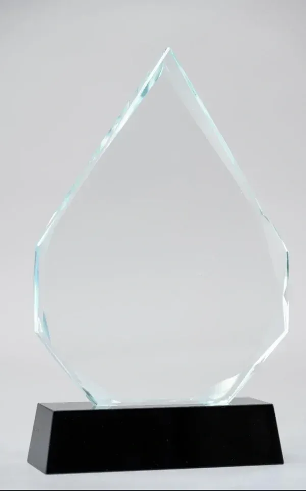 Teardrop Crystal Award 23cm 20cm Sharp Beveled Glass Nairobi | Call / WhatsApp 0119383838 | Credible Point