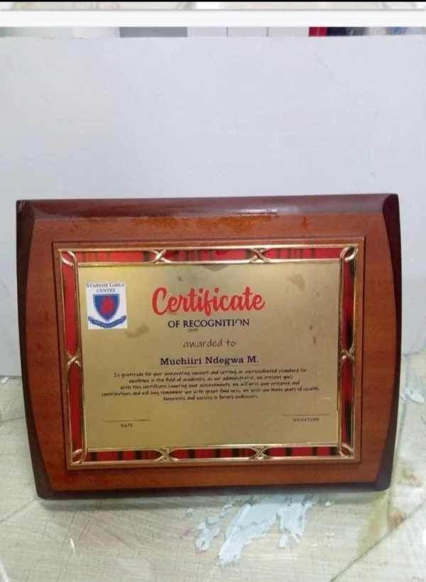 Wooden Awards for Sublimation Printing A4 Size A5 Print Area Nairobi Call WhatsApp 0119383838 Credible Point