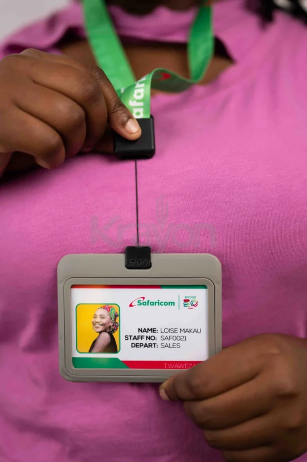 Affordable Single-Sided Job ID Card printed with Lanyard & Yo-Yo Nairobi | Call / WhatsApp 0119383838 | Credible Point