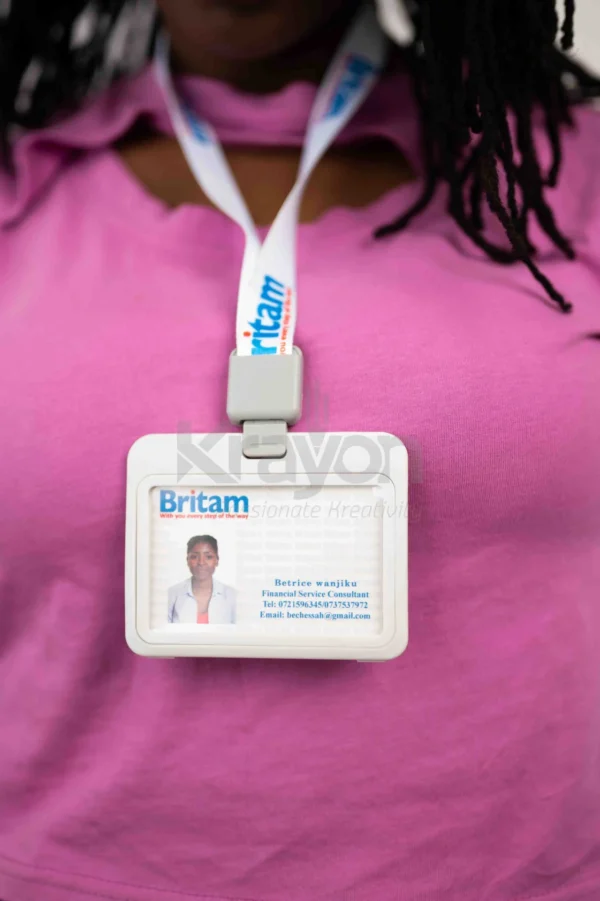 Single-Sided Printed Job ID Card with Lanyard & Yo-Yo Nairobi | Call / WhatsApp 0119383838 | Credible Point