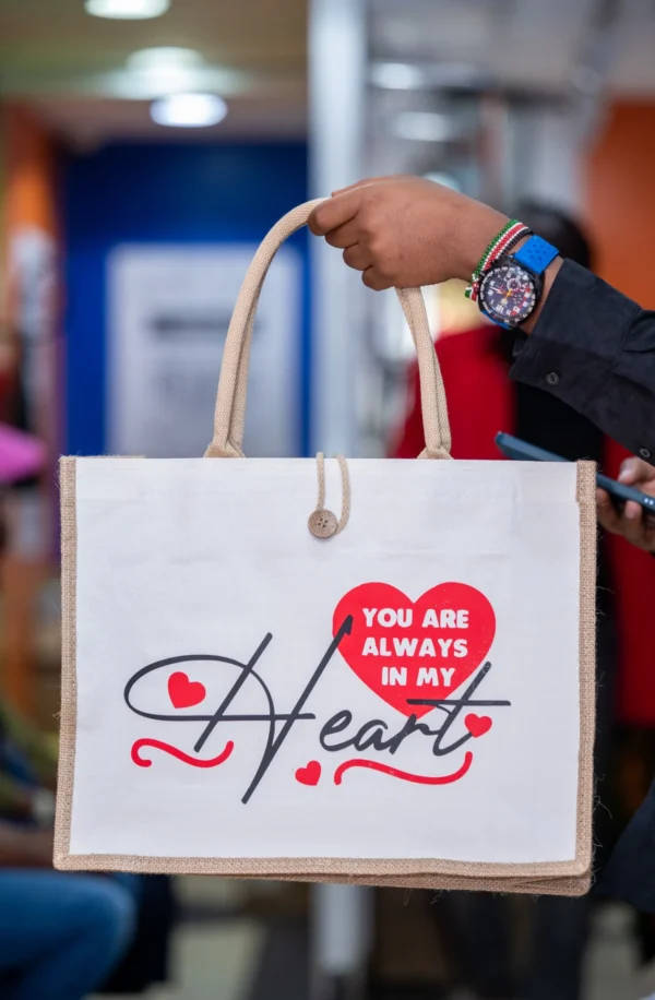 A3 Jute Bags with Side Button – Eco-Friendly Tote with Secure Pocket Nairobi KSh 600 Credible Point
