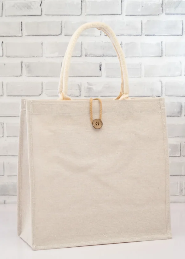 Affordable B4 Jute Bag Smooth – Premium Eco-Friendly Tote with Button Closure Nairobi KSh 500 Credible Point