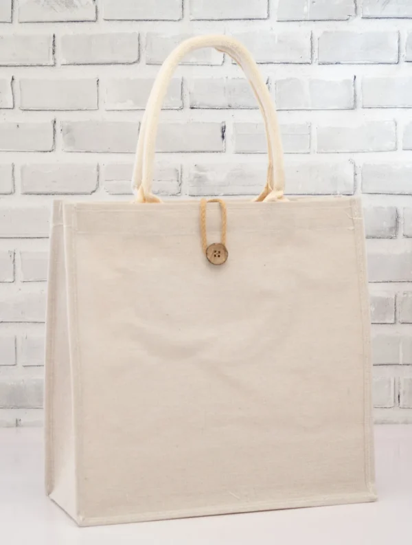 Affordable B4 Jute Bag Smooth – Premium Eco-Friendly Tote with Button Closure Nairobi KSh 500 Credible Point