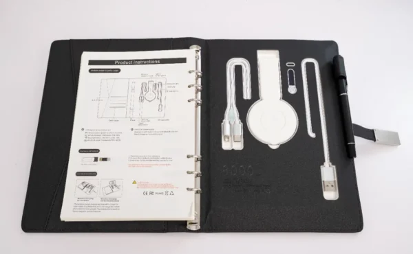 Executive Notebook Powerbank 8000mAh – Premium Leather Organizer with Built-in Charger Nairobi KSh 4,000 Credible Point