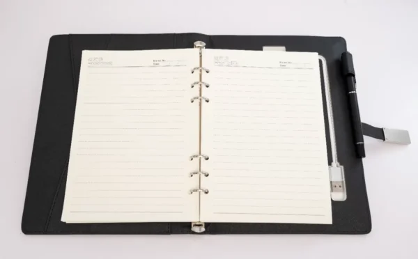 Executive Notebook Powerbank 8000mAh – Premium Leather Organizer with Built-in Charger Nairobi KSh 4,000 Credible Point