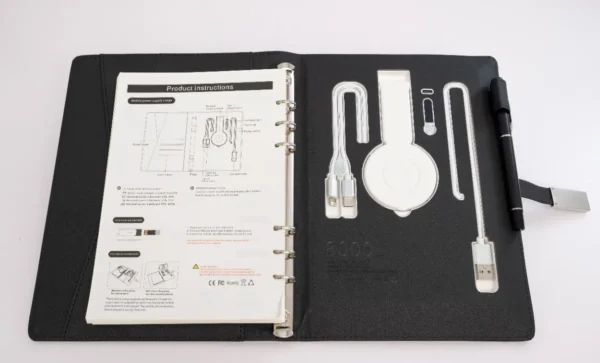 Executive Notebook Powerbank 8000mAh – Premium Leather Organizer with Built-in Charger Nairobi KSh 4,000 Credible Point