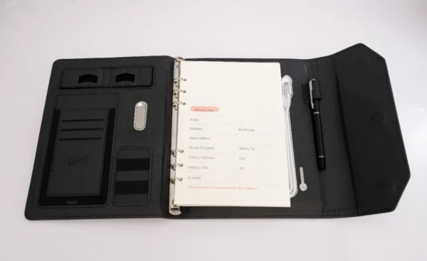 Executive Notebook Powerbank 8000mAh – Premium Leather Organizer with Built-in Charger Nairobi KSh 4,000 Credible Point