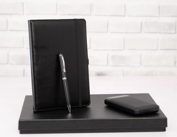 Black 3-in-1 Power Gift Set Notebook Pen 10000mAh Powerbank Blue White Black Nairobi | Call / WhatsApp 0119383838 | Credible Point