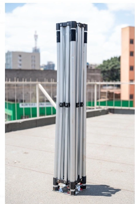 3x3m Gazebo Tent Steel Silver Aluminium Branded PVC Flag Material Nairobi Call WhatsApp 0119383838 Credible Point