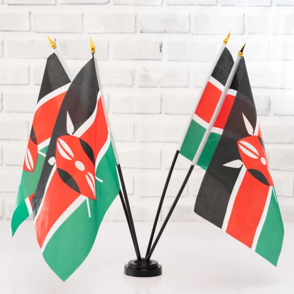 4-Flag Black Pole Stand Quadruple Flag Display Nairobi Call WhatsApp 0119383838 Credible Point