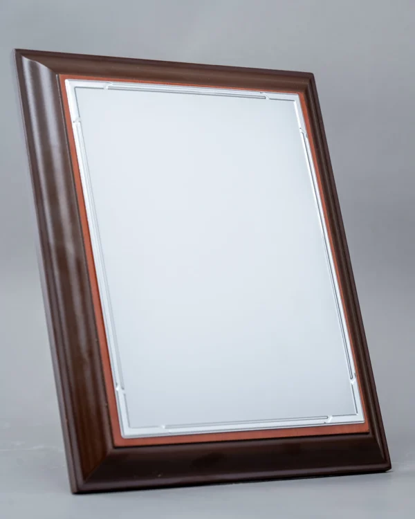 A4 Wooden Rectangular Award Gold Silver Metal Plate Nairobi | Call / WhatsApp 0119383838 | Credible Point