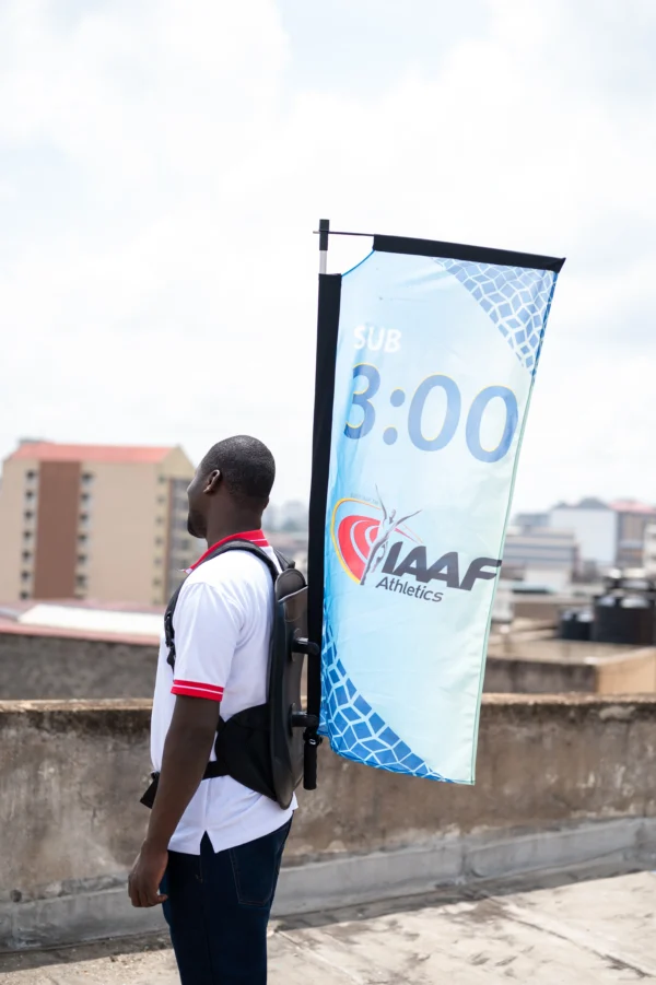 Backpack Telescopic Flag System Portable Walking Billboard Nairobi | Call / WhatsApp 0119383838 | Credible Point