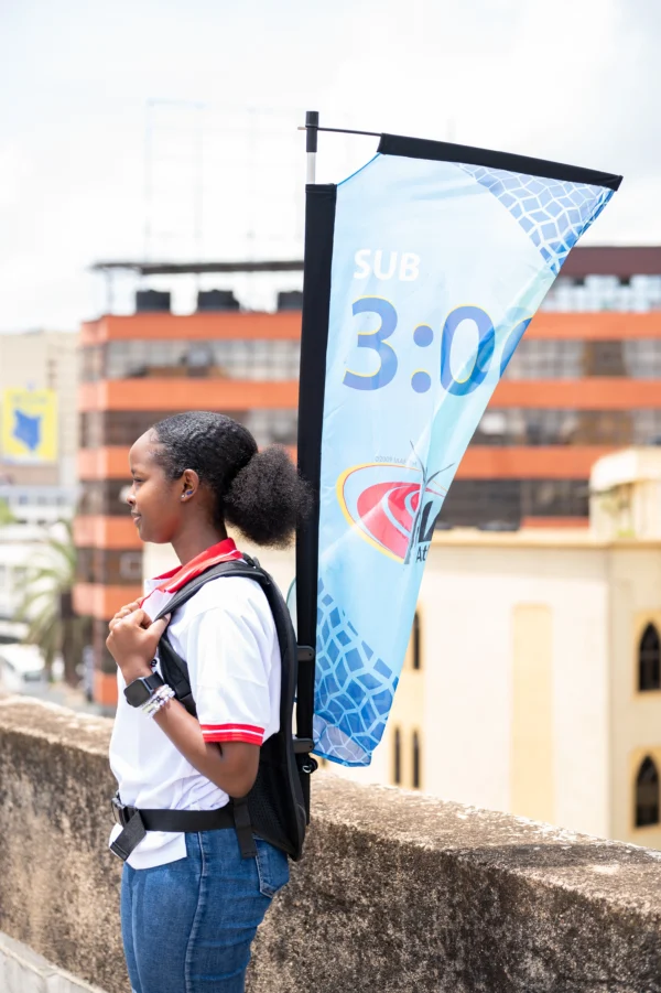 Backpack Telescopic Flag System Portable Walking Billboard Nairobi | Call / WhatsApp 0119383838 | Credible Point