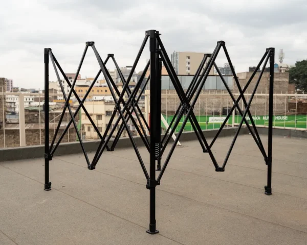 Compact 2x2m Gazebo Tent Black Steel Banner Flag Material Nairobi | Call / WhatsApp 0119383838 | Credible Point