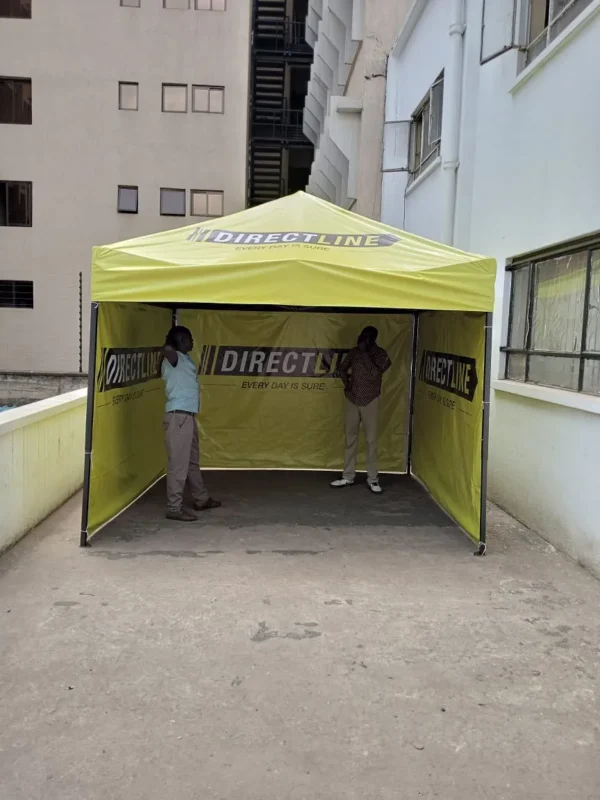 Compact 2x2m Gazebo Tent Black Steel Banner Flag Material Nairobi | Call / WhatsApp 0119383838 | Credible Point