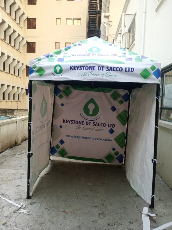 Compact 2x2m Gazebo Tent Black Steel Banner Flag Material Nairobi | Call / WhatsApp 0119383838 | Credible Point